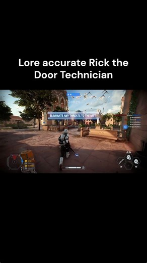 Lore accurate Rick the Door Technician #battlefront2 #starwarsbattlefront2 #shorts