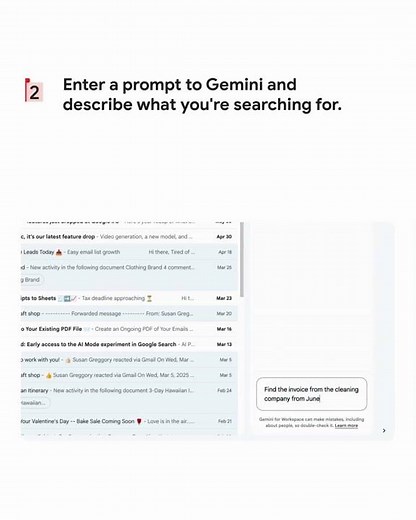 Make finding emails and attachments a breeze using Gemini in Gmail. Here’s how.