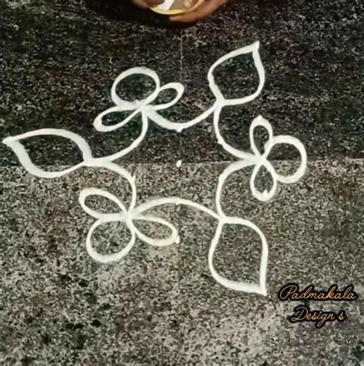 5*3 dots #rangoli #kolam 🌸