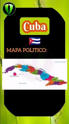 Mapa político de CUBA. Conócelo!