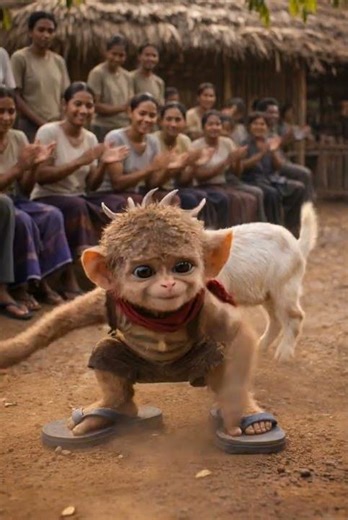 🐒🐐 Zeo and His Adorable Goat Friend ❤️ #monkey #shorts #zeo #shortfilm #viral #reels #trending #fyp