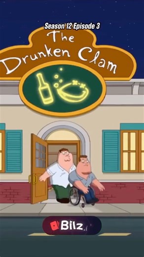 Loop Frame on Instagram: "(Season6, Episode5) Episode: Lois Kills Stewie Show: Family Guy While drowning their frustrations at the Drunken Clam, Peter and Joe get far more drunk than either of them planned. What starts as casual beers quickly turns into slurred speeches, reckless confidence, and the two of them loudly declaring themselves “unstoppable.” Joe insists he can still outdrink anyone in Quahog, while Peter pushes him around town in his wheelchair like it’s a stunt vehicle. Their drunke