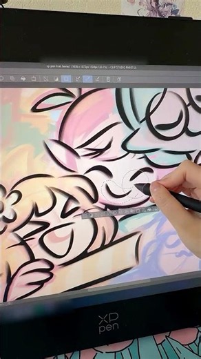 Drawing my Fruit Fairies with the Artist Pro 24 (Gen 2) 165Hz! 🧚✨ #xppen #digitalart