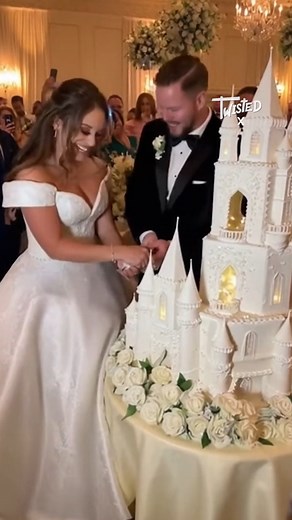 258K views · 207 reactions | Cutting our giant, castle wedding cake  | Twisted | Facebook