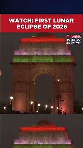 Lunar Eclipse 2026: Total Lunar Eclipse “Blood Moon” As Earth’s Shadow Covers The Full Moon #shorts