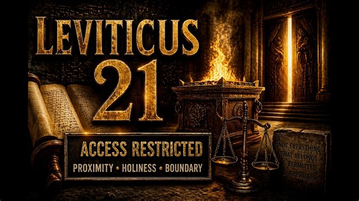 LEVITICUS 21 – ACCESS RESTRICTED | PROXIMITY | HOLINESS | BOUNDARY