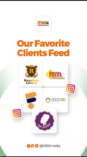 iT360 Media | Corporate Branding on Instagram: "Great brands, even better stories. We’re honored to be the creative engine behind these incredible businesses. Big things are happening at IT360 Media Agency—Join the movement At its 360media,your vision is our mission. we build digital legacies in diverse range of visionary clients, helping them amplify their voices and reach their goals.You could be one of them today. Curious about how we can elevate your brand? Let’s talk strategy. #it360media #