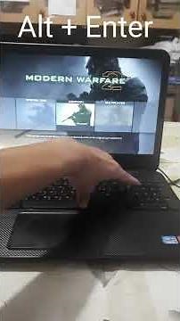 How To Make Call of Duty Modern Warfare 2 In Full Screen Or Windowed