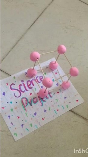Structural Model Of Molecules. #scienceproject #molecules #atoms