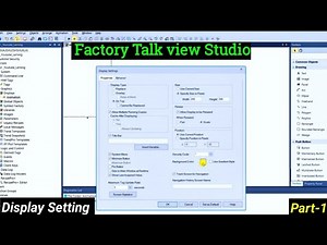 FactoryTalk View Studio || || Rockwell SCADA || How to do Display Setting || Part1