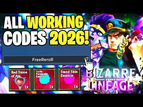 *NEW* ALL WORKING CODES FOR BIZARRE LINEAGE IN 2026! ROBLOX BIZARRE LINEAGE CODES