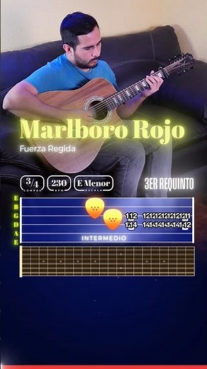 Marlboro Rojo Último Requinto Tutorial Tabs #regionalmexicano