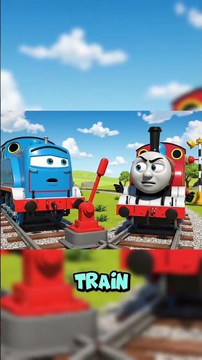 A young, energetic train speeds in with a big challenge—race time! 🚂💨 #TrainAnimation #KidsTrains