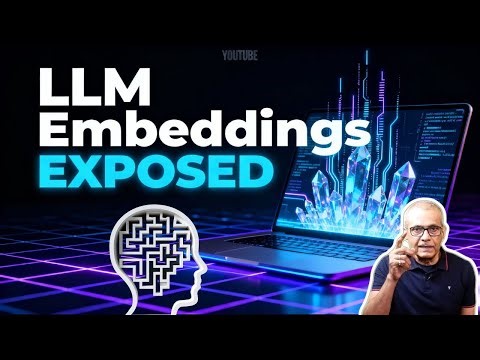 LLM Embeddings EXPOSED! How AI Understands Meaning (Cosine Similarity Demo 🔥)