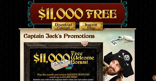Bonus Codes Captain Jack Casino