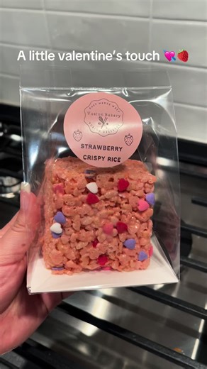 New flavor drop 🍓 #vusionbakery #strawberry #ricekrispiestreats | strawberries
