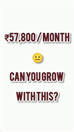 How to Manage ₹57,800 Salary 😐 | India
