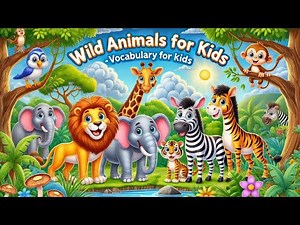 Wild Animals for Kids | Learn Animal Names & Sounds | Fun & Educational Video