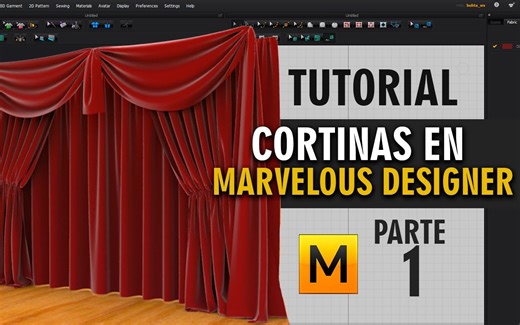 【Marvelous Designer】窗帘制作