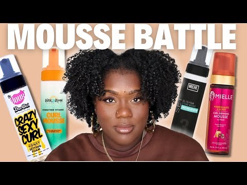 I Tested 4 Black-Owned Mousses on My Natural Hair! Which One Wins? 🤯
