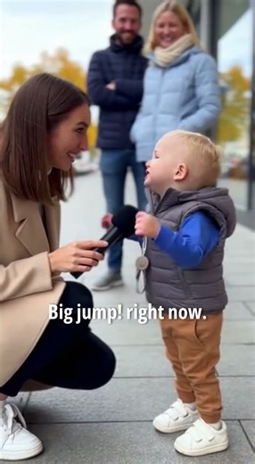 Toddler Becomes Fitness Coach Tells Reporter to “Jump Now!