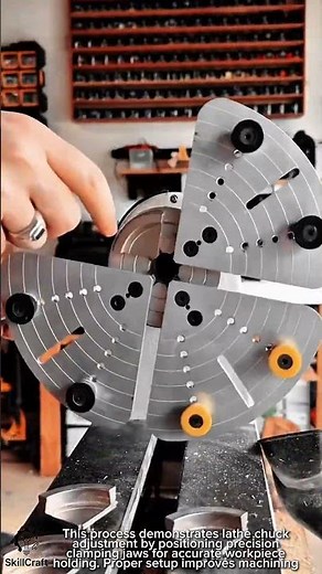 Lathe Chuck Adjustment Work Tool with Precision Clamping Jaws #worktool