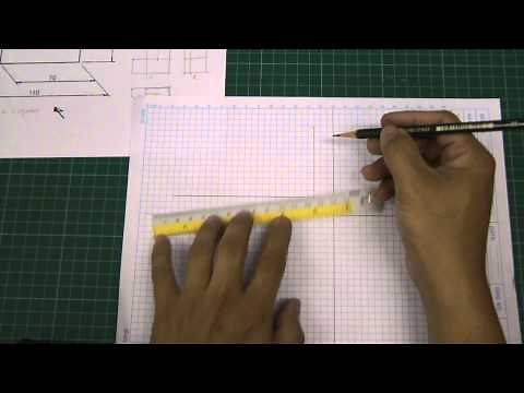 Orthographic Drawing Using Grid paper