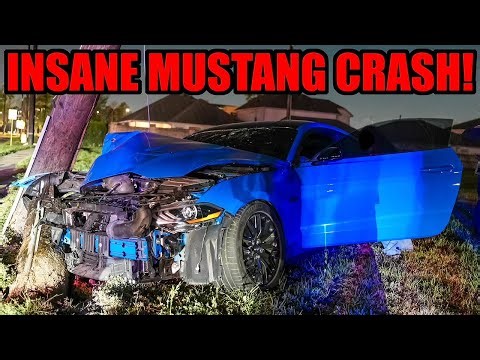 INSANE MUSTANG CRASH LEAVING CAR MEET!!! (TOTAL CARNAGE, PURE INSANITY)