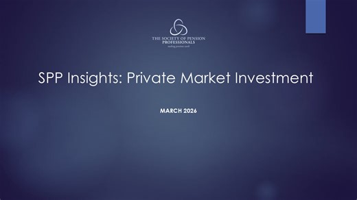 SPP Insights - Private Market Investments