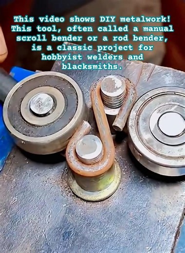 Manual Rod Bender #Metalworking #Blacksmithing #DIYTools #WeldingProject #ShopTips