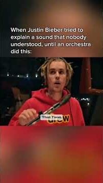 Justin Bieber Hums a Sound in His Head and an Orchestra Plays It Instantly