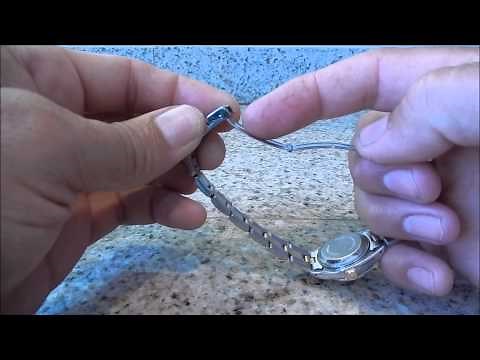 How to tighten the hold on the Tri-Fold Clasp on a vintage Rolex, no tools needed.
