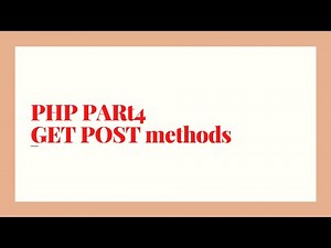 Get and Post methods in PHP