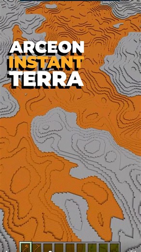 Create instant Terra with Arceon ⛰️ #minecraft #building