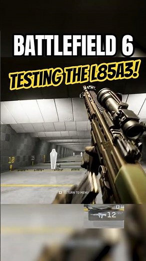 Testing the L85A3 Rifle in the Firing Range! | #battlefield6 #bf6 #gaming
