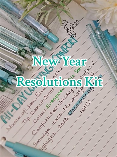 Make your bullet journal pop with a chisel tip highlighter. 🔥 #bujo #StationeryLove #gelpen #pentest #handwriting #journaling