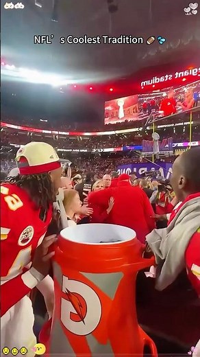 NFL’s Coolest Tradition 🏈💦 ❄️ The Most Electric Gatorade Showers!#NFL#Football#GatoradeBath