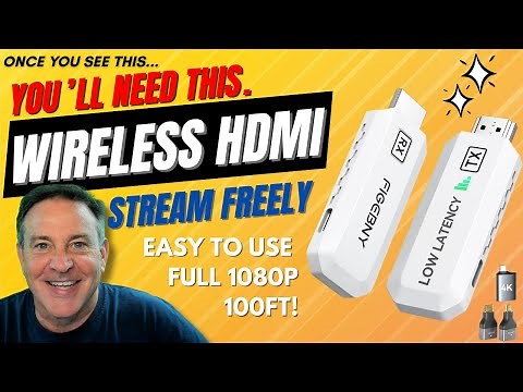 🔴Wireless HDMI Transmitter & Receiver - Solves so many issues with presenting and sharing video