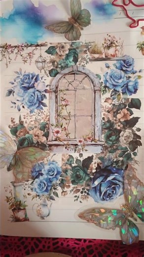 Green and blue scrapbooking theme