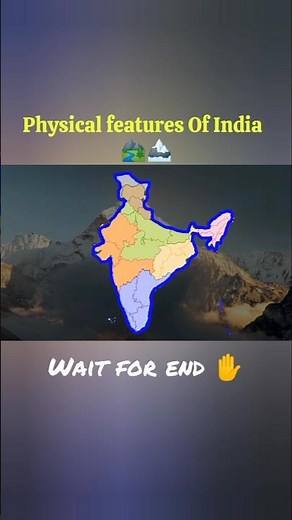 Physical features of India Class 9th Geography #map #study #subscribe