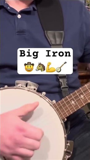 BIG IRON, Johnny Cash || clawhammer banjo cover (sample) [ #fallout #martyrobbins #johnnycash ]