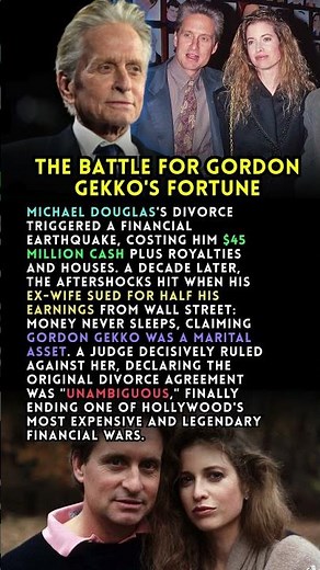 Michael Douglas’s $45 Million Divorce War