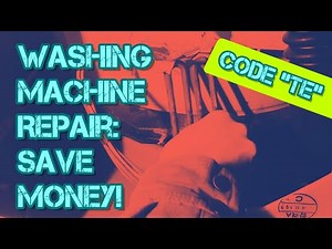 Kenmore Washing Machine Code "Te": How to Replace Heating Element!