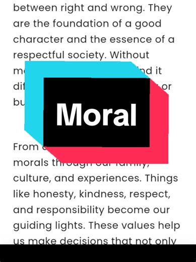 Understanding Moral Values and Their Importance