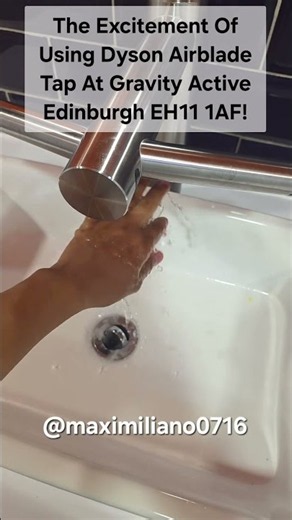 Dyson Airblade Tap/Wash+Drys | Gravity Active Edinburgh Dundee Street Fountainbridge, Scotland UK 🚺