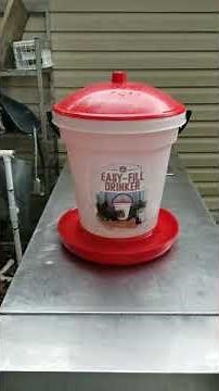 Harris Farms 5 Gallon Easy Fill Poultry Drinker- Troubleshooting, EZ fix for leaking waterer