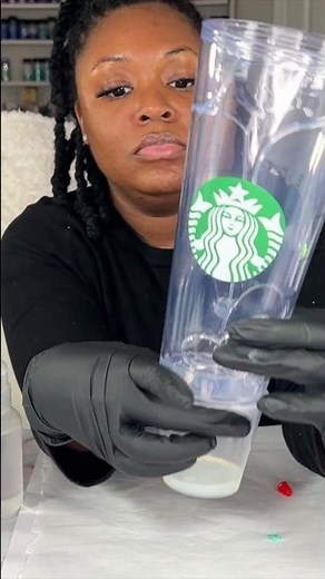 Quick DIY Starbucks Glitter Tumbler | Beginner Friendly Tumbler Tutorial #short