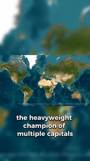 🇿🇦 Why does South Africa have three capitals? Most countries pick one… South Africa said “why not all of them?” 👀 Pretoria makes the laws, Cape Town signs them, and Bloemfontein judges them. 🎥 Full story on YouTube – link in bio! #southafrica #geography #map #history #facts #capitals #worldmap #mappedout #reels | Mapped Out