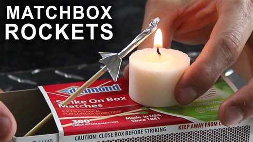 Here's how to build a matchbox rocket launching kit