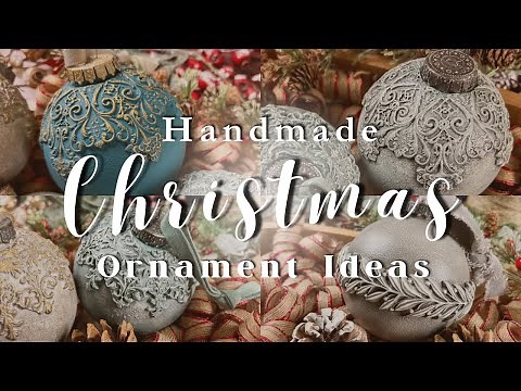 DIY Christmas Ornaments with Redesign with Prima And IOD Moulds